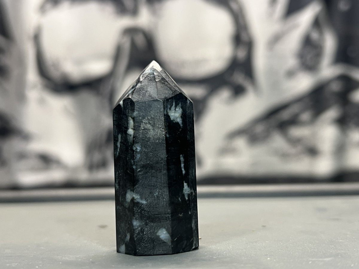 Polished Larvikite Crystal Point